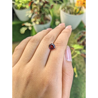 2.49 Ct. Red Rhodolite Garnet from Ceylon (Sri Lanka) Life Style