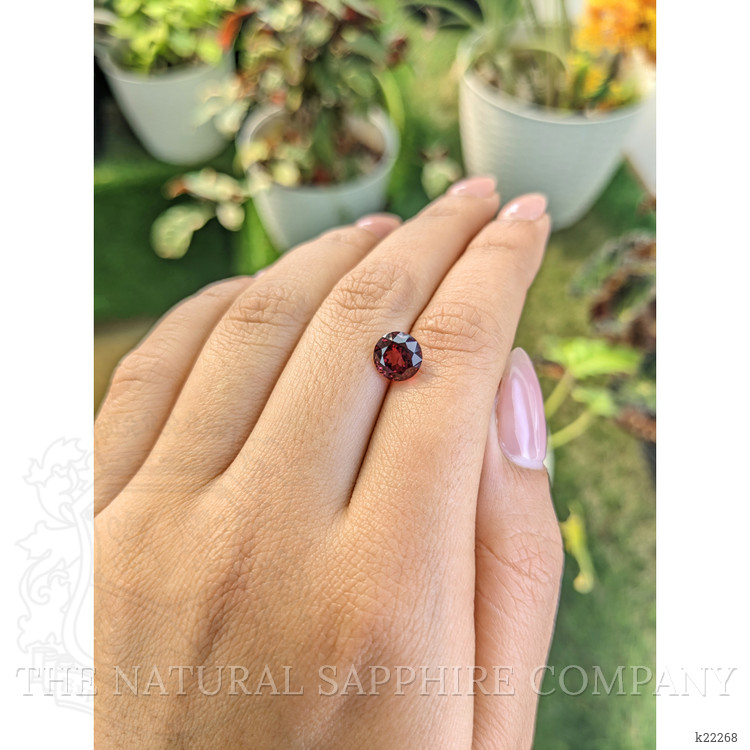 2.49 Ct. Red Rhodolite Garnet from Ceylon (Sri Lanka)