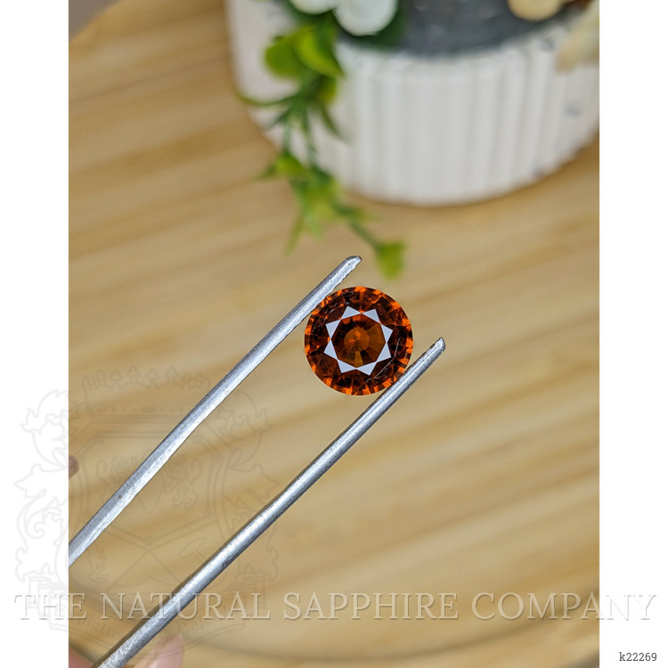 3.83 Ct. Orange Hessonite Garnet from Madagascar