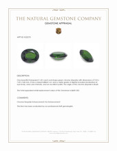 1.82 Ct. Chrome Diopside from Brazil Appraisal