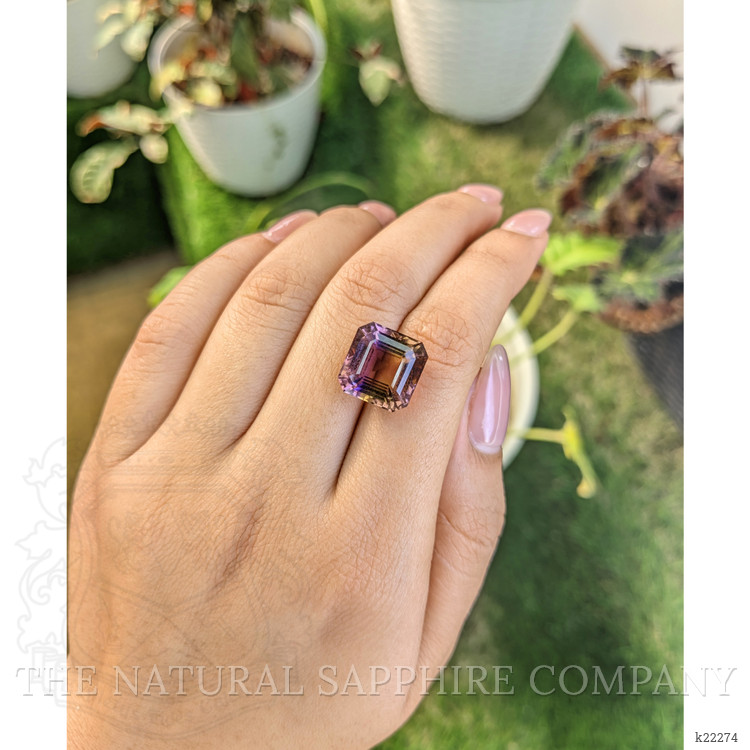 10.77 Ct. Bi Color Ametrine from Ceylon (Sri Lanka)