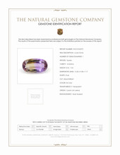 7.63 Ct. Bi Color Ametrine from Ceylon (Sri Lanka) Scan Report
