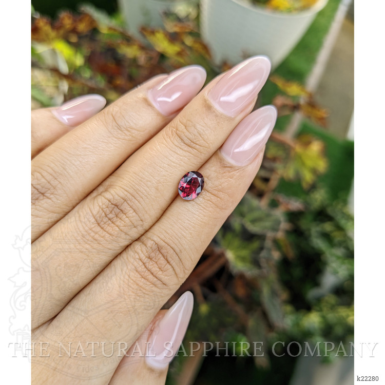 1.31 Ct. Rhodolite Garnet from Ceylon (Sri Lanka)