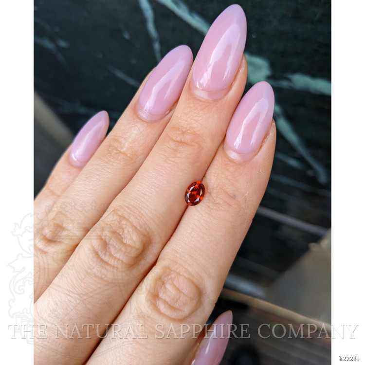 0.64 Ct. Brownish Orange Garnet from Montana