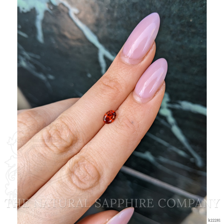 0.64 Ct. Brownish Orange Garnet from Montana