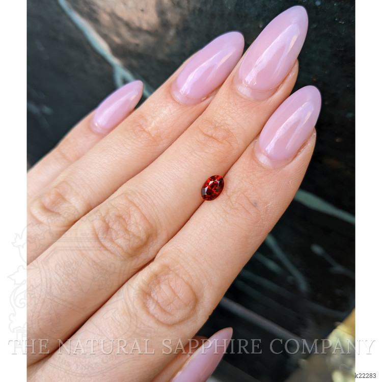 0.75 Ct. Reddish Orange Garnet from Montana