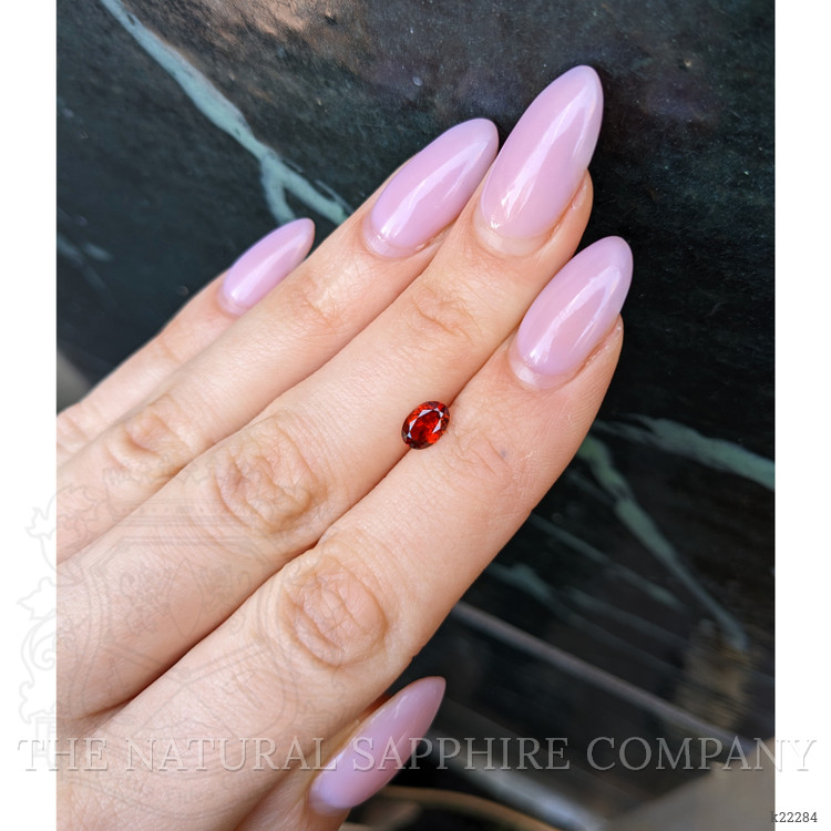 0.74 Ct. Reddish Orange Garnet from Montana