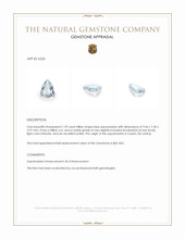 1.39 Ct. Aquamarine from Ceylon (Sri Lanka) Appraisal