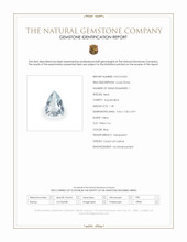 1.39 Ct. Aquamarine from Ceylon (Sri Lanka) Scan Report