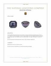 4.08 Ct. Purple Spinel from Ceylon (Sri Lanka) Appraisal