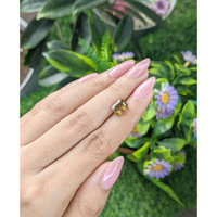 3.18 Ct. Greenish Yellow Chrysoberyl from Tanzania Life Style