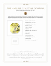 3.20 Ct. Greenish Yellow Chrysoberyl from Tanzania Scan Report