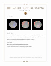 0.90 Ct. Multi Color Cabochon White Opal (Light Opal) from Australia Appraisal
