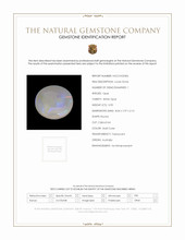 0.90 Ct. Cabochon White Opal from Australia Scan Report