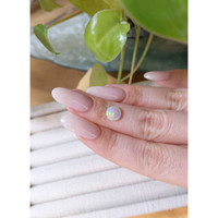 0.90 Ct. Cabochon White Opal from Australia Life Style
