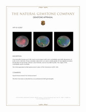 0.48 Ct. Cabochon Crystal/Jelly Opal from Australia Appraisal