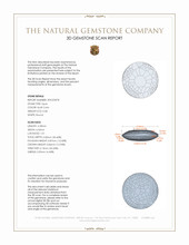 0.48 Ct. Cabochon Crystal/Jelly Opal from Australia 3 D Scan Report