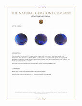 0.76 Ct. Multi Color Cabochon Black Opal (Dark Opal) from Australia Appraisal