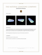 2.03 Ct. Cabochon White Opal from Australia Appraisal