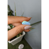 2.03 Ct. Cabochon White Opal from Australia Life Style