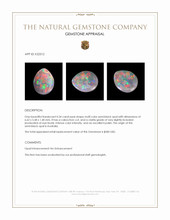 0.34 Ct. Cabochon Semi-Black Opal from Australia Appraisal