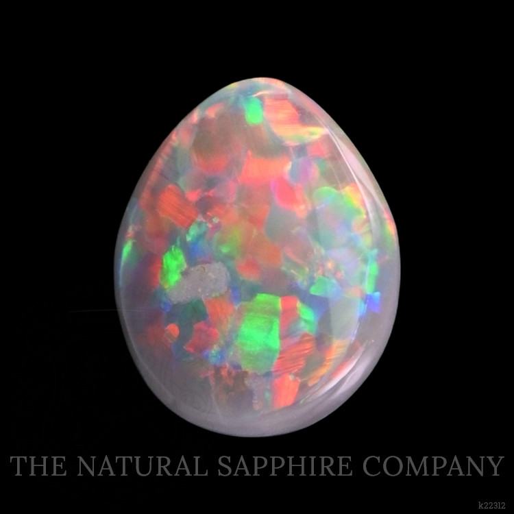 0.34 Ct. Cabochon Semi-Black Opal from Australia