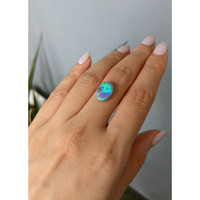 3.29 Ct. Semi-Black Opal from Australia Life Style