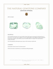 4.30 Ct. Bluish Green Aquamarine from Ceylon (Sri Lanka) Appraisal
