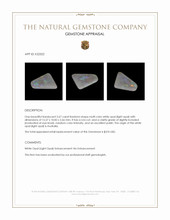 2.67 Ct. Multi Color Cabochon White Opal (Light Opal) from Australia Appraisal