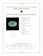1.34 Ct. Multi Color Cabochon Crystal/Jelly Opal from Australia Scan Report