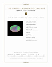 1.34 Ct. Multi Color Cabochon Crystal Opal (Jelly Opal) from Australia Scan Report