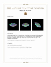 0.69 Ct. Cabochon Crystal/Jelly Opal from Australia Appraisal