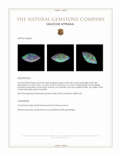 0.69 Ct. Multi Color Cabochon Crystal Opal (Jelly Opal) from Australia Appraisal