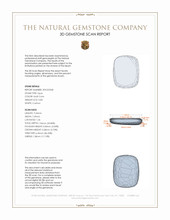 0.83 Ct. White Opal from Australia 3 D Scan Report