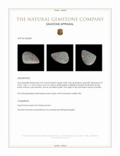 0.69 Ct. Cabochon Semi-Black Opal from Australia Appraisal