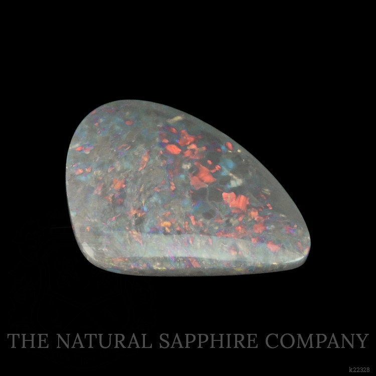 0.69 Ct. Cabochon Semi-Black Opal from Australia