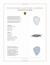 0.69 Ct. Cabochon Semi-Black Opal from Australia 3 D Scan Report