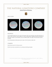 2.66 Ct. Semi-Black Opal from Australia Appraisal