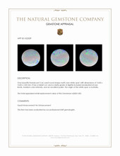 2.66 Ct. Multi Color White Opal (Light Opal) from Australia Appraisal