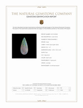 1.37 Ct. Multi Color Cabochon White Opal (Light Opal) from Australia Scan Report