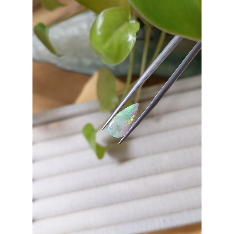 1.37 Ct. Cabochon White Opal from Australia