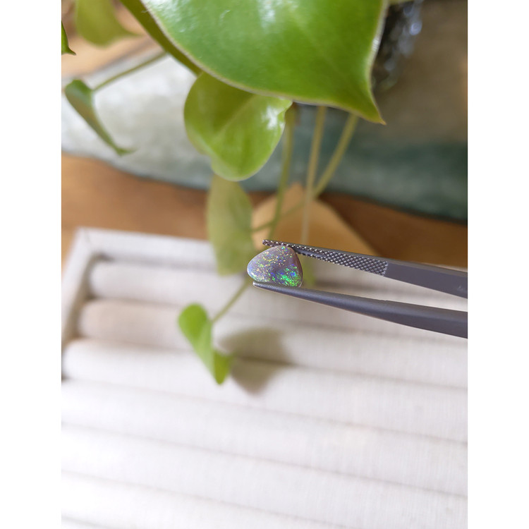 1.26 Ct. Cabochon Black Opal from Australia