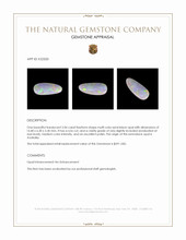 2.06 Ct. Cabochon Semi-Black Opal from Australia Appraisal