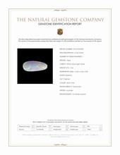 2.06 Ct. Multi Color Cabochon White Opal (Light Opal) from Australia Scan Report