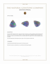 0.81 Ct. Multi Color Crystal Opal (Jelly Opal) from Australia Appraisal