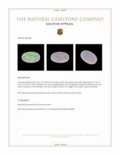 2.93 Ct. White Opal from Australia Appraisal