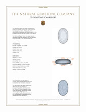 2.93 Ct. White Opal from Australia 3 D Scan Report