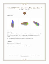 0.84 Ct. Semi-Black Opal from Australia Appraisal