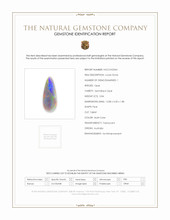0.84 Ct. Multi Color Semi-Black Opal from Australia Scan Report