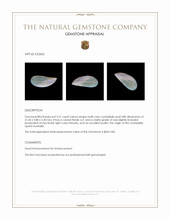 2.51 Ct. Multi Color Crystal/Jelly Opal from Australia Appraisal